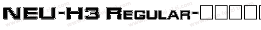 NEU-H3 Regular字体转换